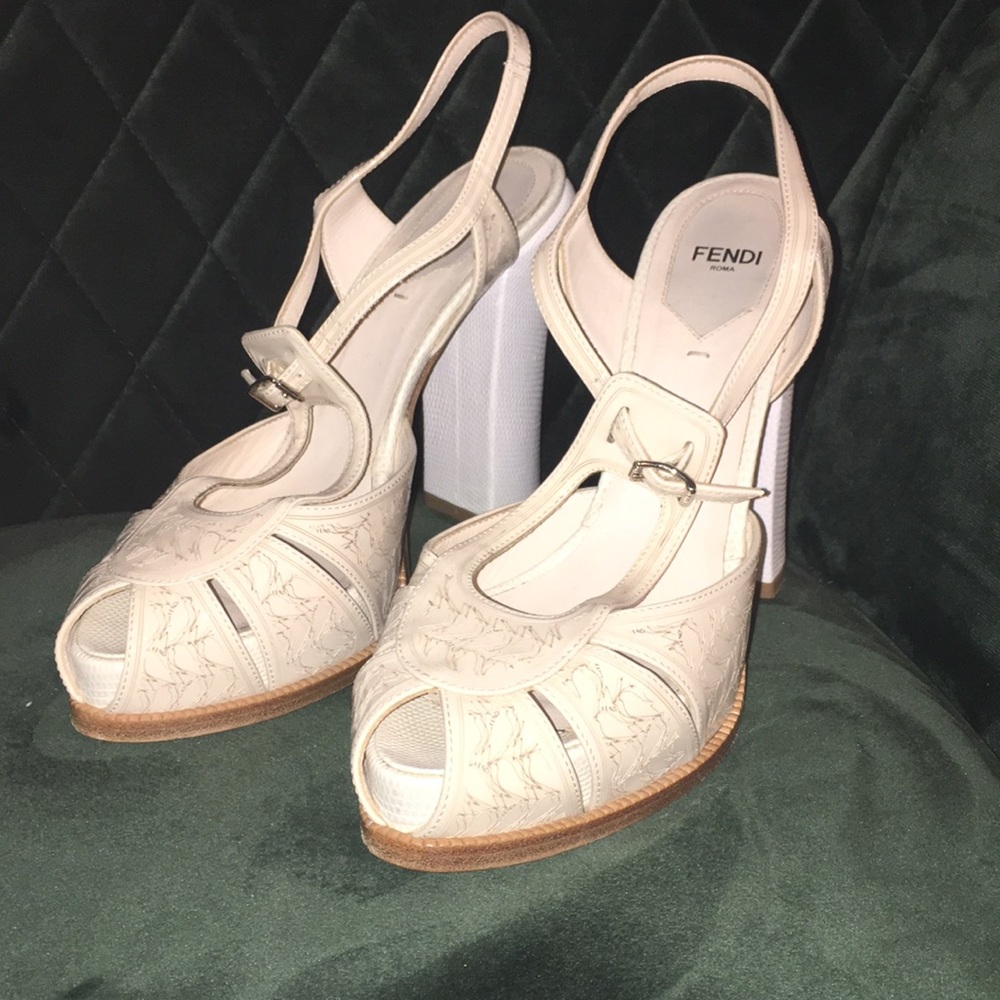 Fendi Print Platform Pump